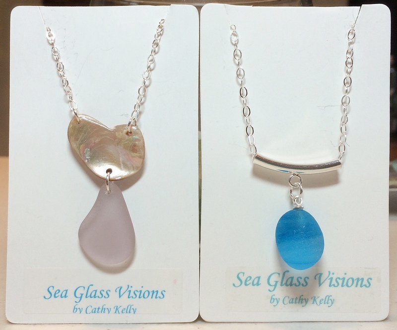 Sea Glass Pendants - California & English Sea Glass
