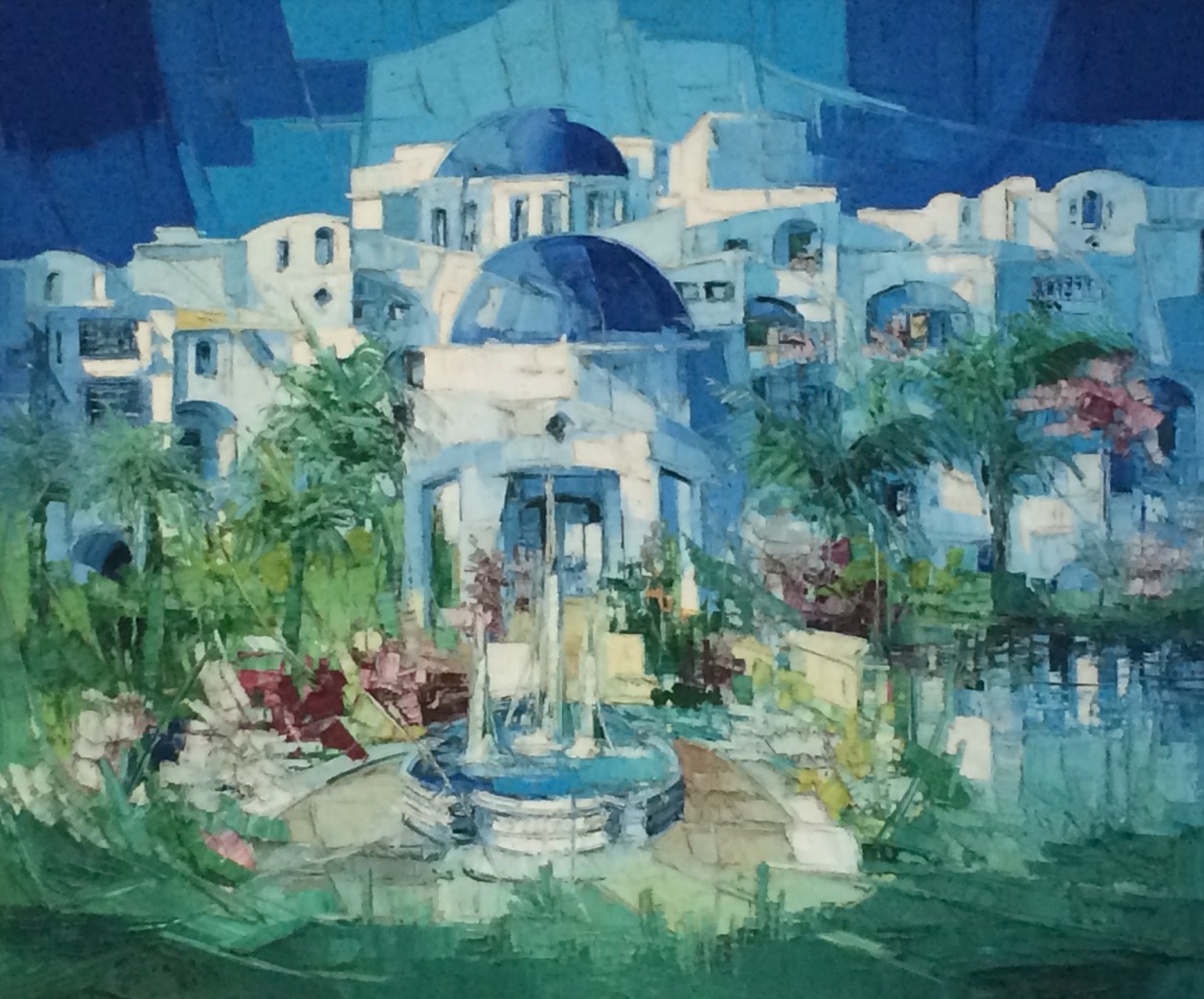 A pic of a lovely painting in the main lobby